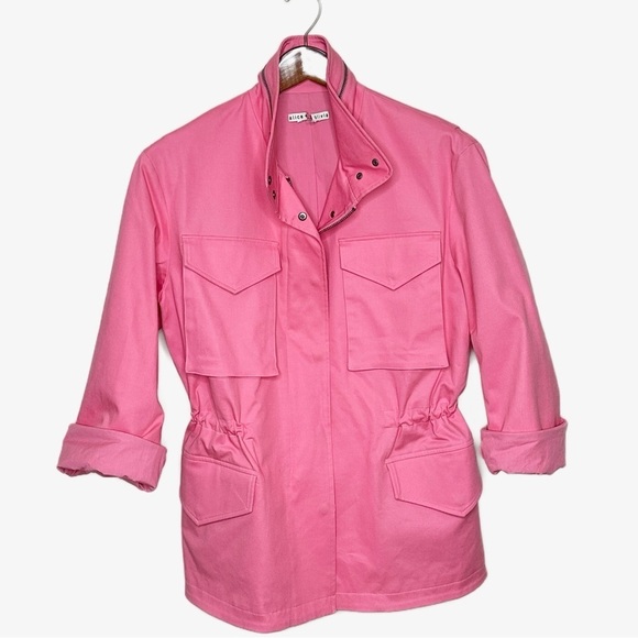 Alice + Olivia Jackets & Blazers - Alice & Olivia Pink Cargo Jacket - Sample Sale - NWOT - size Medium - Barbiecore